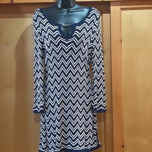 White House Black Market long sleeve dress L